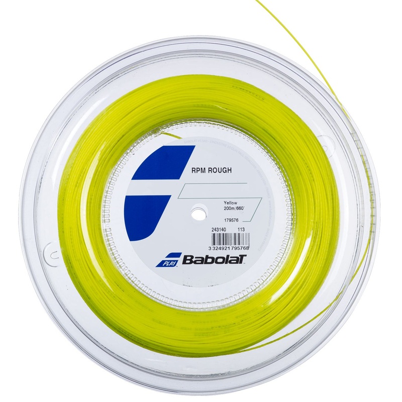 Babolat RPM Rough 17/1.25 Tennis String Reel (Yellow)