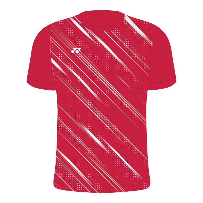 Lancashire T011 Flash Crew T-Shirt Womens Red/White XS