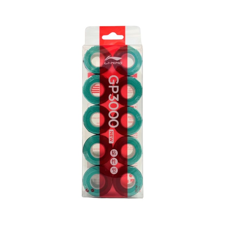 Li-Ning GP3000 Grips -10 Pieces -Green Mint Green One Size