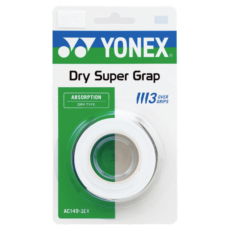 Yonex Dry Super Grap AC149-3EX (3 pcs) White OS
