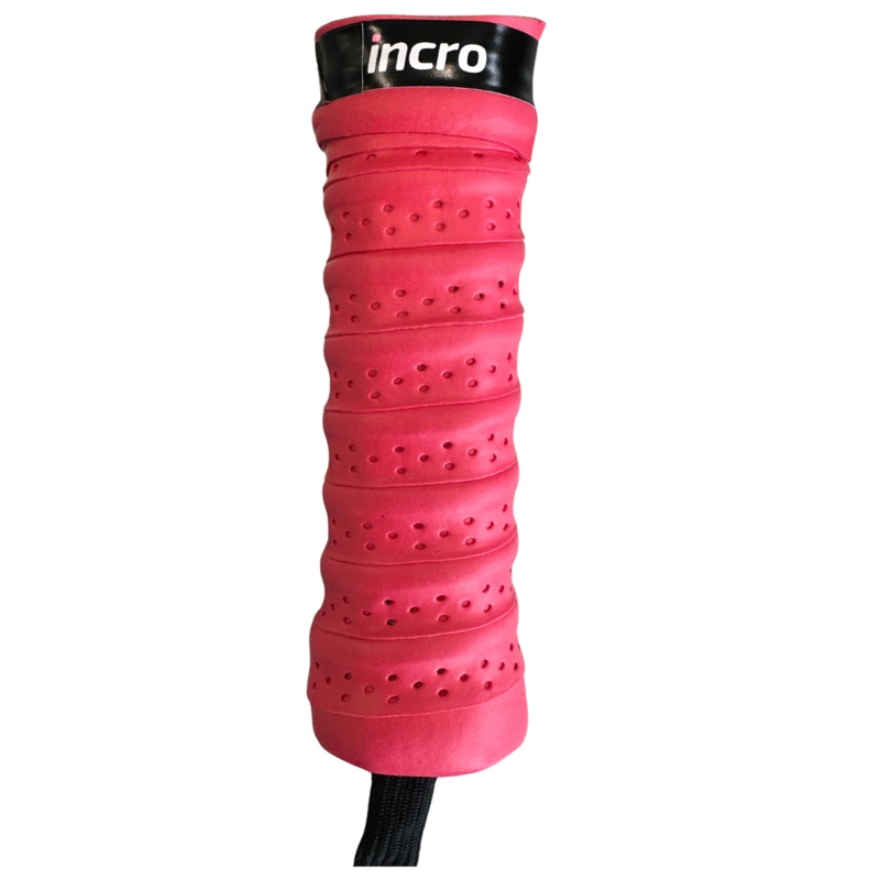 Incro Damping Ridges Overgrip with Perforated Relief  Red