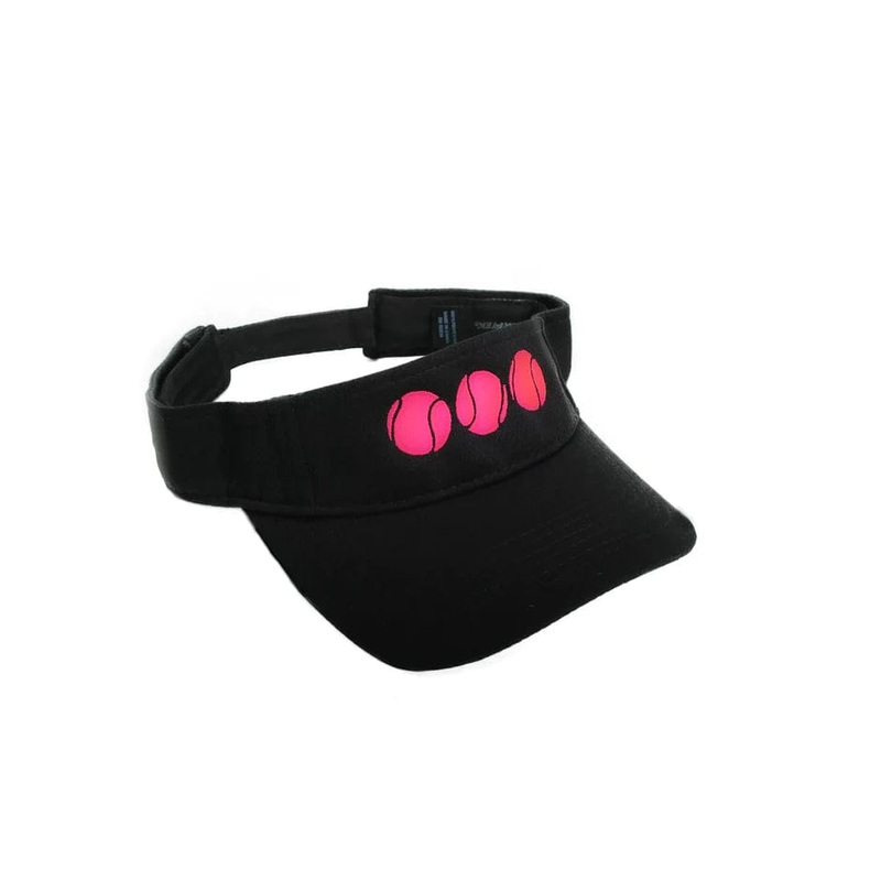 PB&J Tennis Visors/Hats White/Blue Visor
