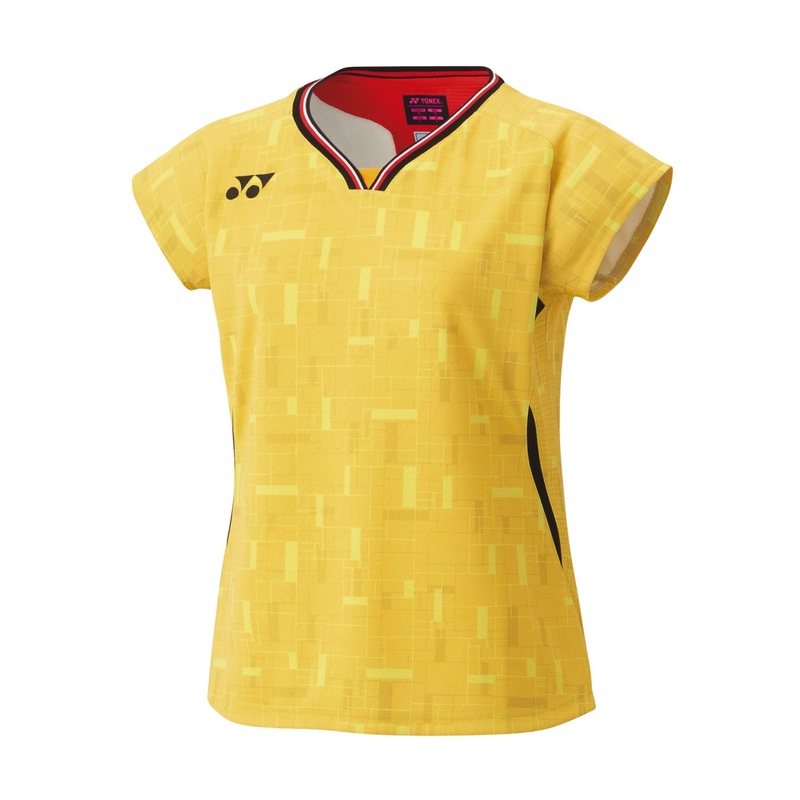 YONEX 2025 Japan National Team Women’s Crew Neck Shirt 20917YX – Bright Golden Yellow ASIA M / EU S / US XS / JP M