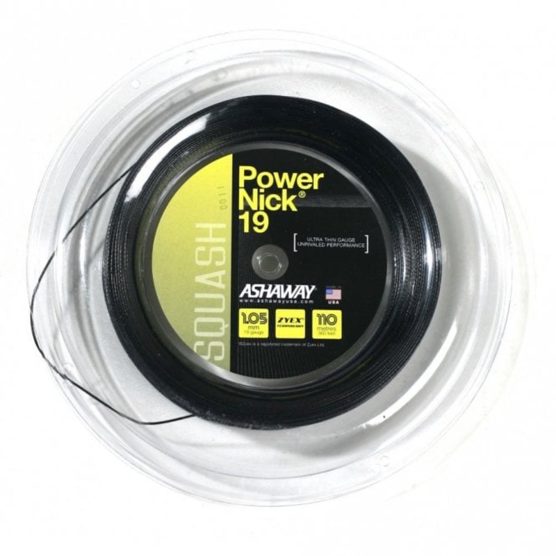 Ashaway PowerNick 19 Squash STRINGING SERVICE 24lbs