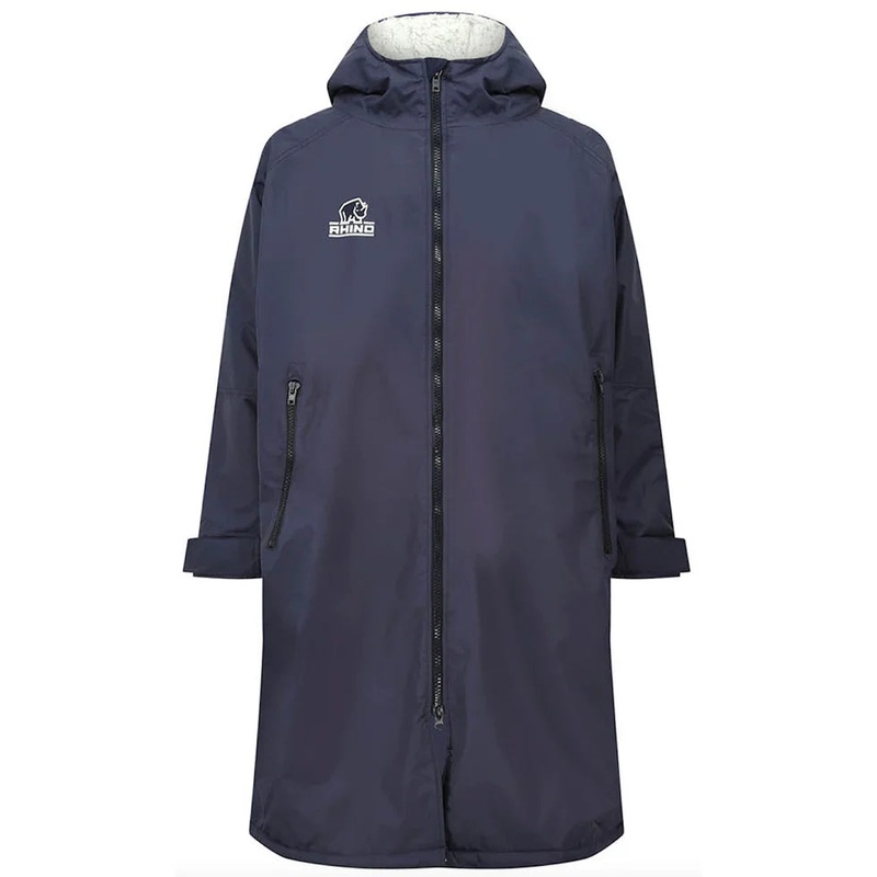 Rhino Sherpa Robe Unisex (Navy/Black) Navy XS