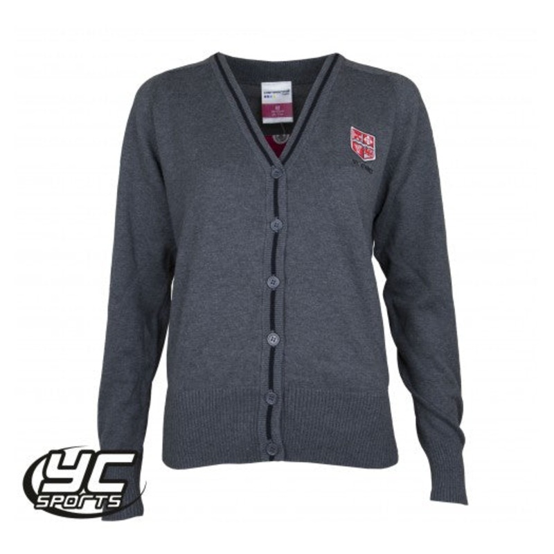 St Cyres High School 6th Form Cardigan 9/10 Grey/Black