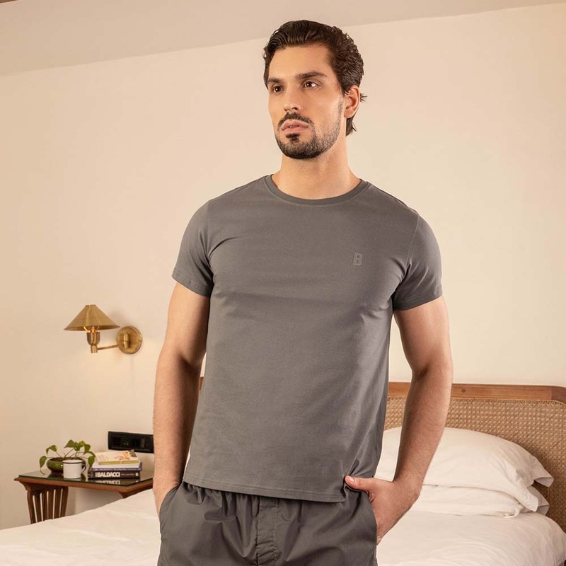 Lounge Life Sleepwear Top for Men Athletik | Kibi Sports Black M