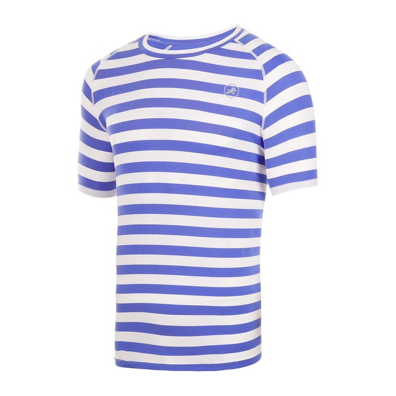 ReDesign Soft Thread Cotton T-Shirt | Men | KIBI Sports S Blue Stripe