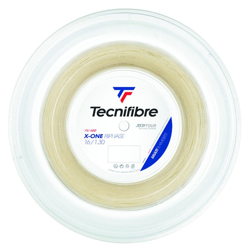 Tecnifibre X-One Biphase 16/1.30 Tennis String Reel (Natural)