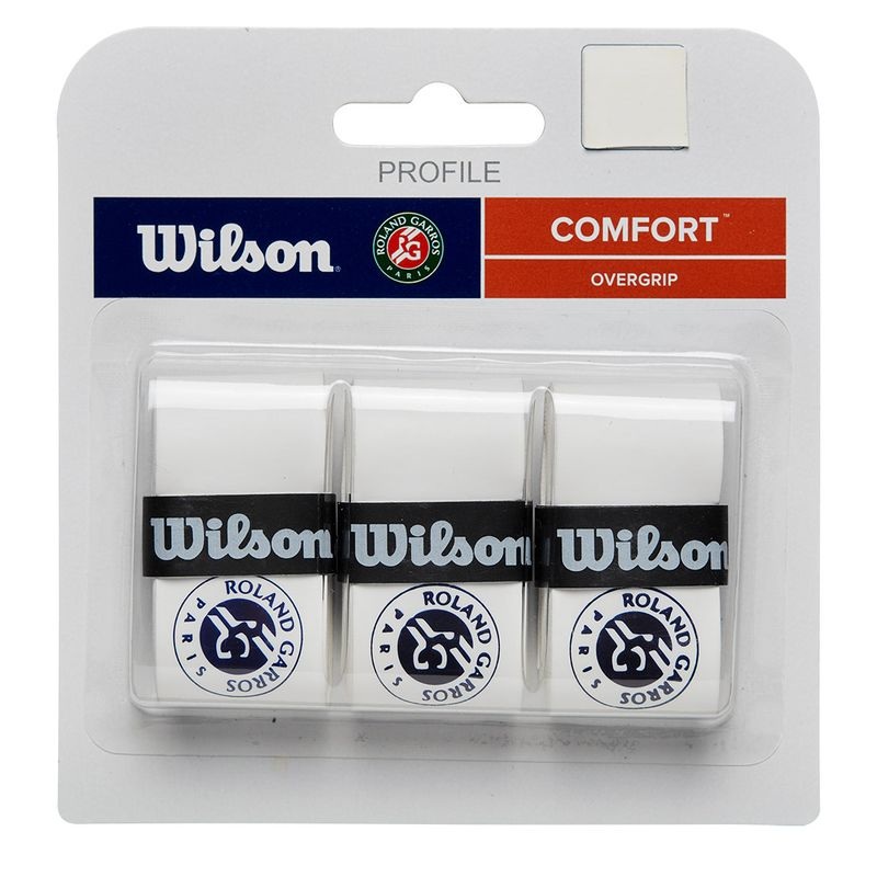 Wilson Roland Garros Pro Overgrip Tennis Grip  –  3 Pack