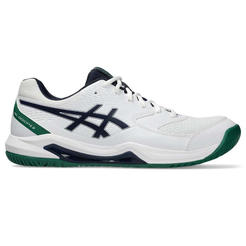 Asics Gel Dedicate 8 Men’s Tennis Shoe (White/Midnight)
