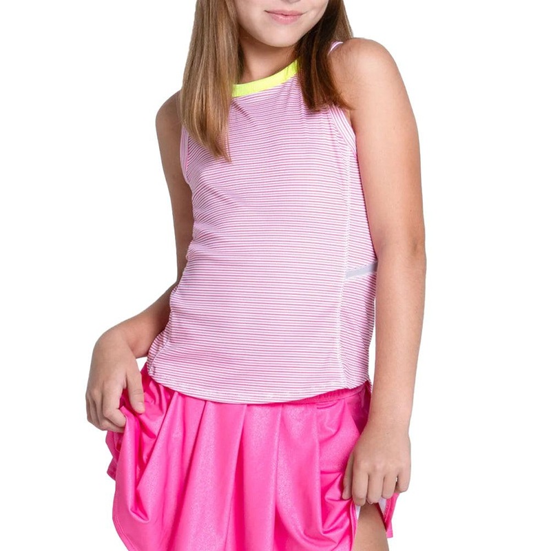 Girls` Victory Streak Tennis Tank Pink