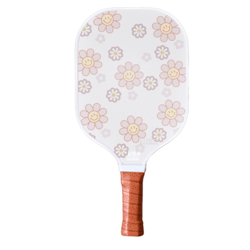 Luxe Pickleball Paddle Smiley | Flower