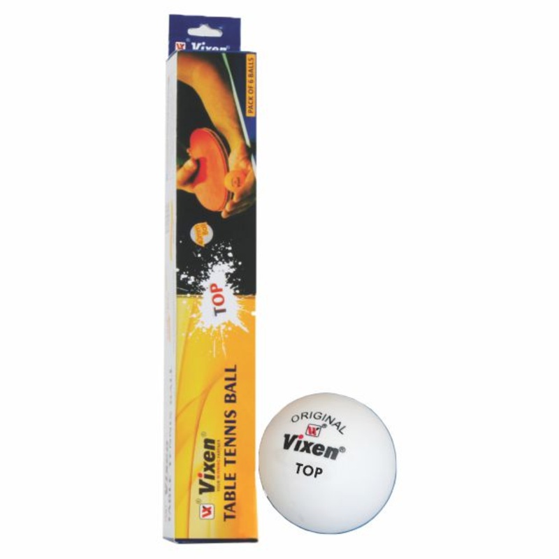 TOP TABLE TENNIS BALL VIXEN | KIBI SPORTS 12 Balls White