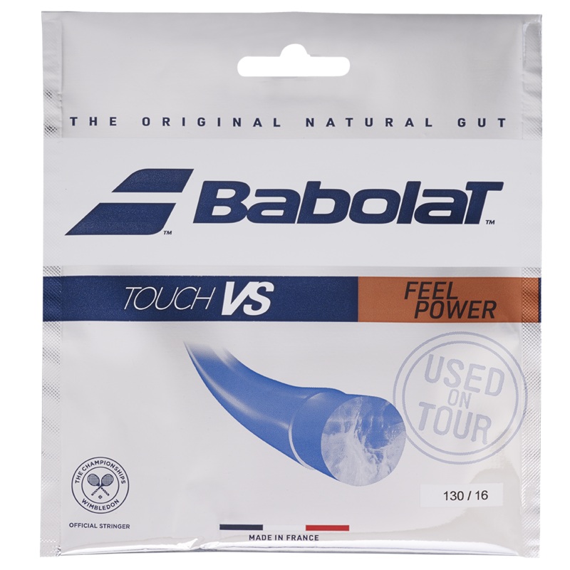 Babolat Touch VS 1.25mm/12M Tennis String Set – Natural NATURAL 1.25mm/12M Set