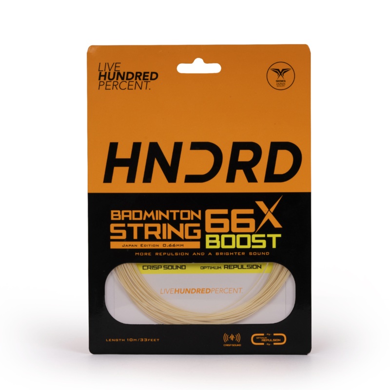 Hundred 66X Boost Badminton String HBAA-2M040-1 Pearl White 10m Set