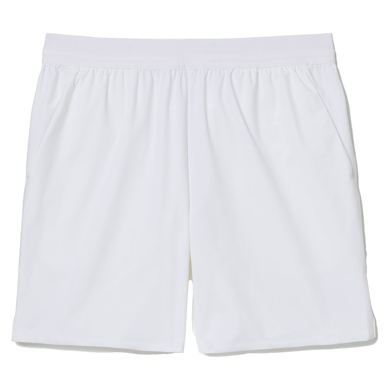 Men`s Cross Court Challenger 5 Inch Tennis Short White