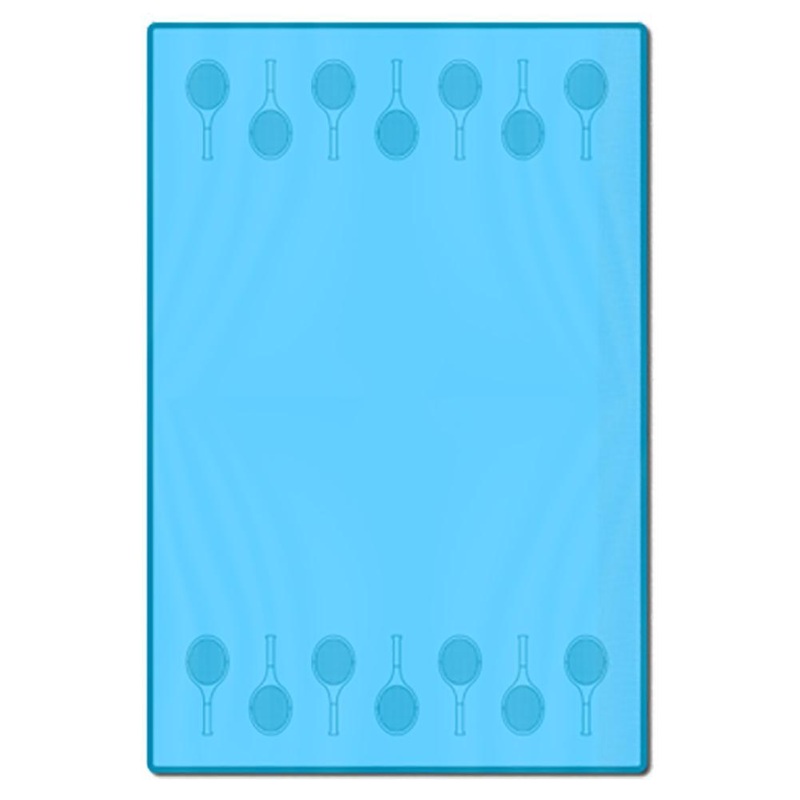 Teal Tennis Racquets Towel