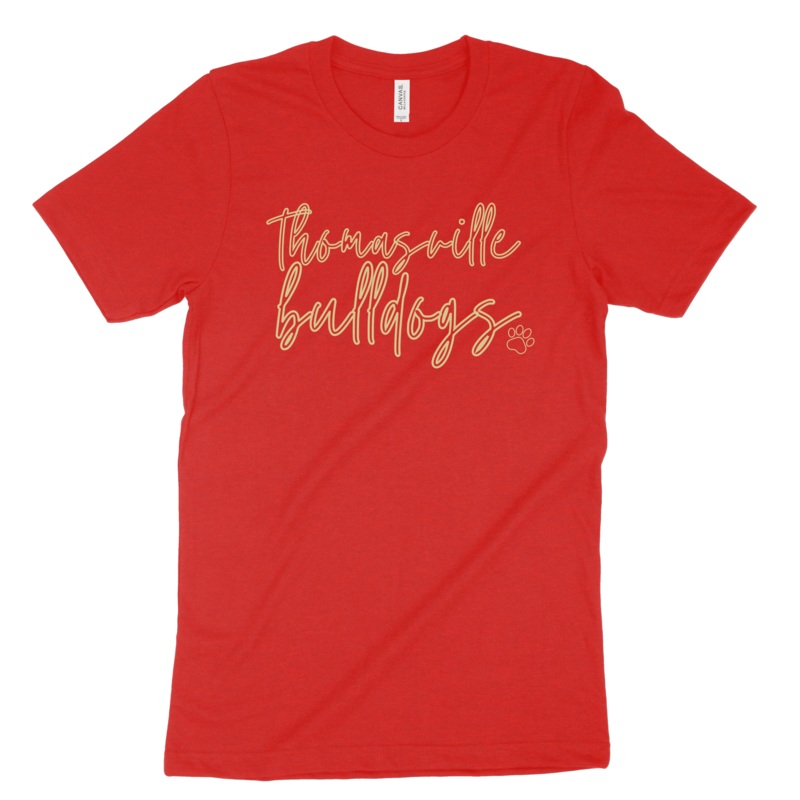 Thomasville Bulldogs Ladies Pawprint Shirt