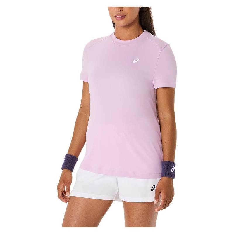 Women`s Court Short Sleeve Tennis Top Light Ube