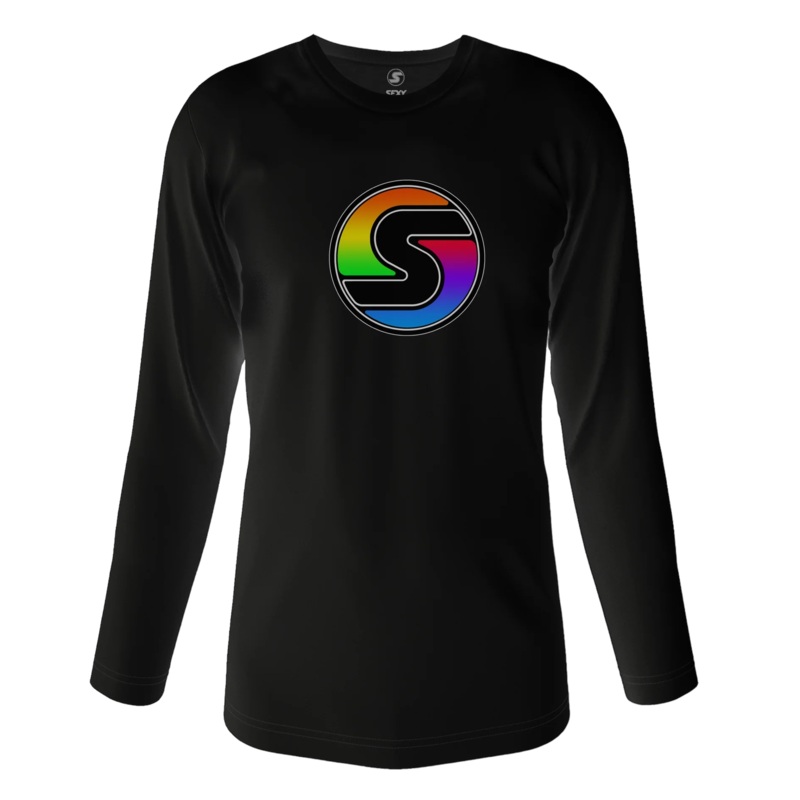 WOMEN’S RAINBOW “S” LOGO LONG SLEEVE TEE