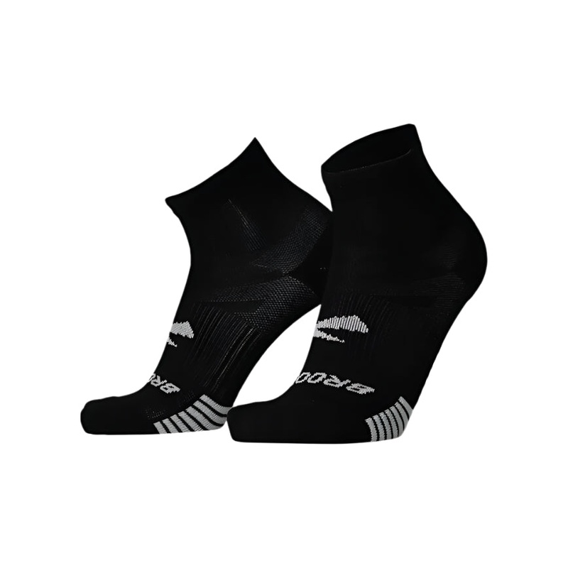 Brooks Ghost Lite Quarter 2 Pack Socks Black Small