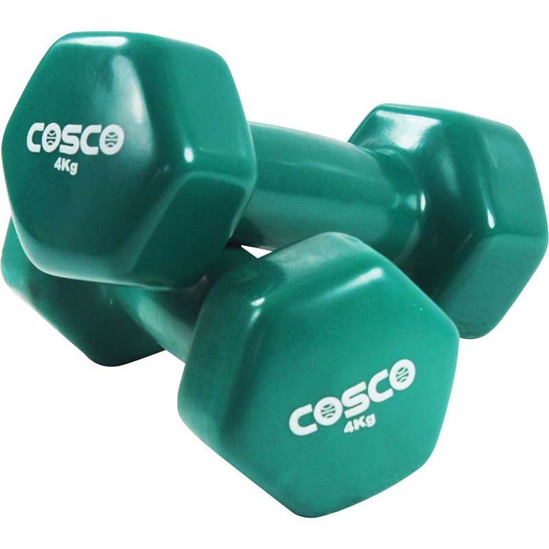 Cosco Vinyl Dumbell 4 Kg | KIBI Sports