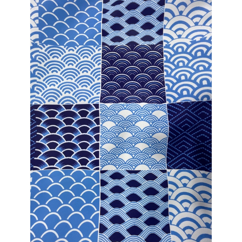 Handmade Water Resistant Racket Case (Blue checkered pattern 162) Blue checkered pattern 162