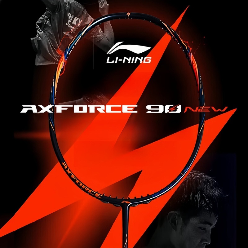 LI-NING 2025 AXFORCE 90 NEW (Dark Green/Flame Orange) Badminton Racquet  Unstrung & Free Grip 3U (88g) / G5