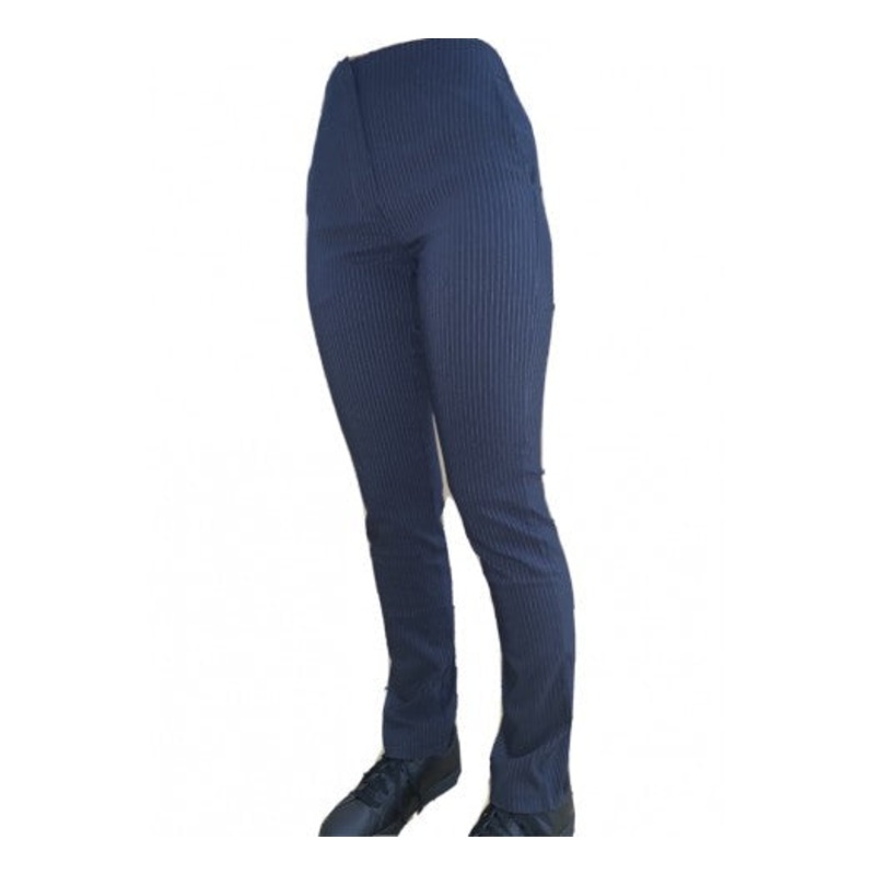 LIM Mid Rise Trouser PINSTRIPE (Black) 4S BLACK
