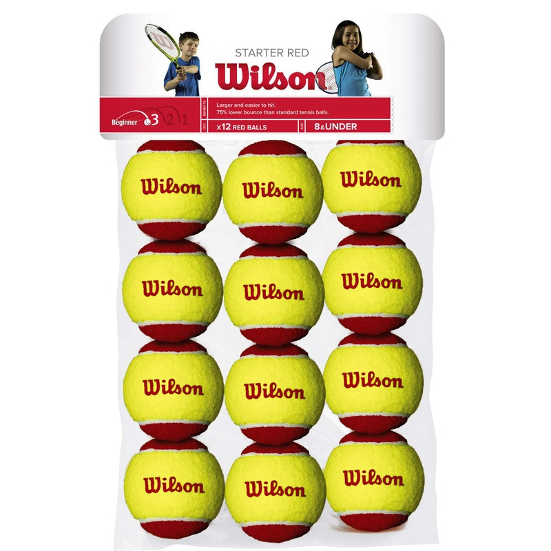 Wilson Stage 3 Red Junior Tennis Balls – 12 Pack
