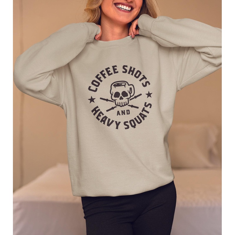 Women’s  Loose fit Sweatshirt (Coffee) Wod Armour | Kibi Sports S