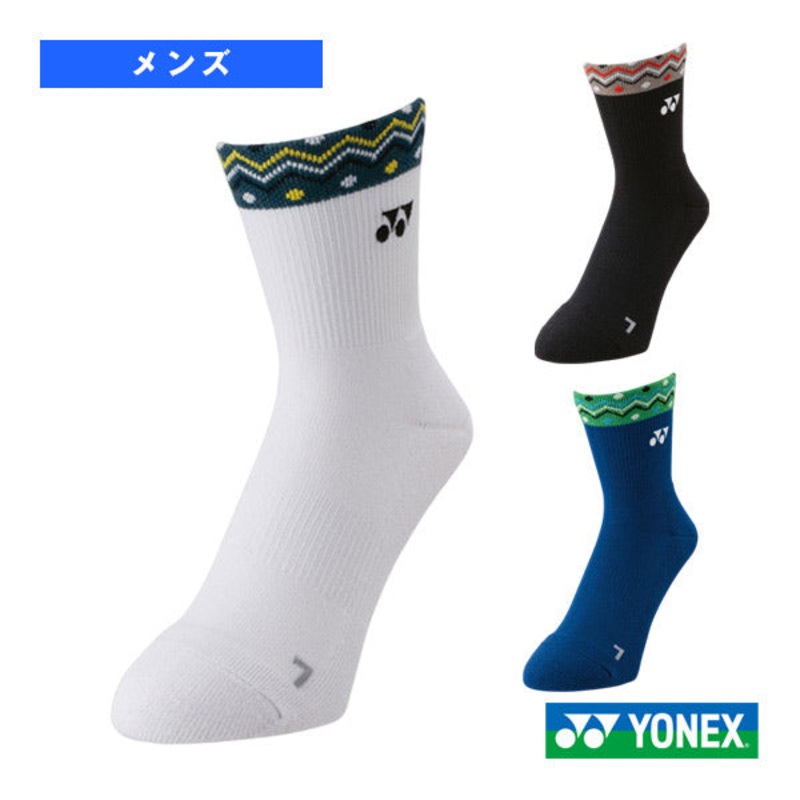 YONEX Men’s Half Socks 19243Y Black