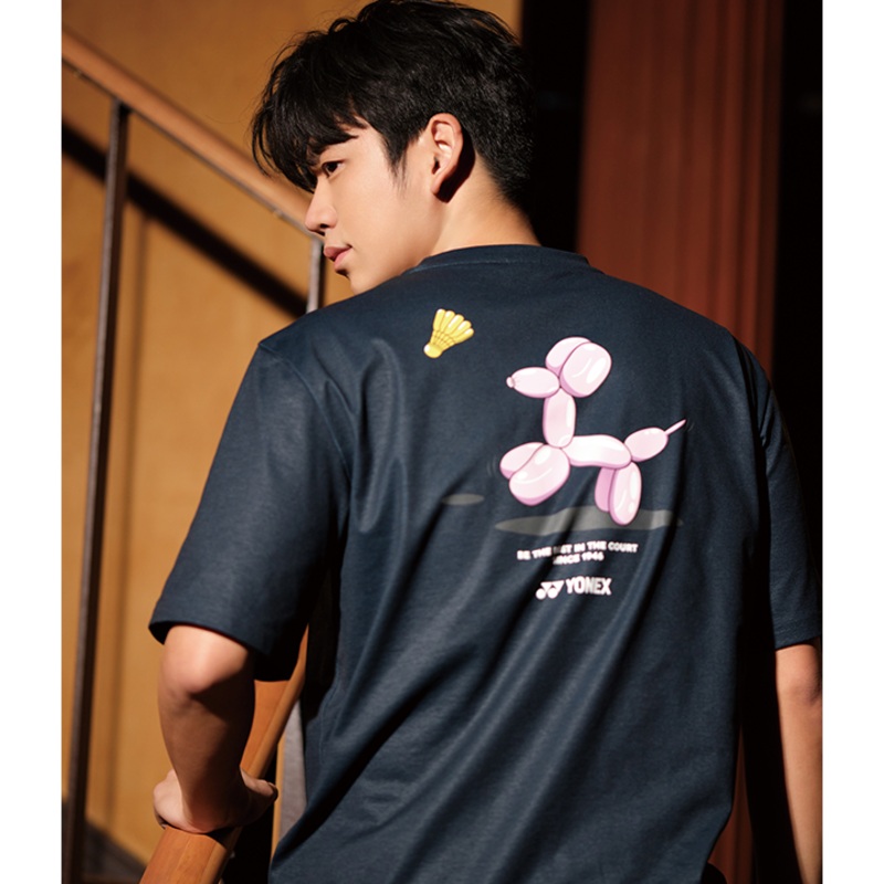 YONEX Unisex T-shirt 241TS050U DARK TURQUOISE 85(XS)