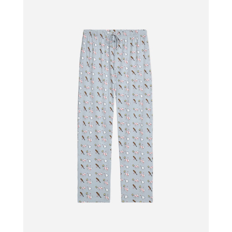 Goat USA Youth Baseball Pajama Pants Gray Youth Small
