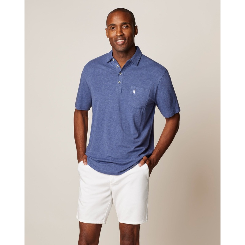 Johnnie-O Men’s Heathered Original Polo 2.0 Oceanside Small