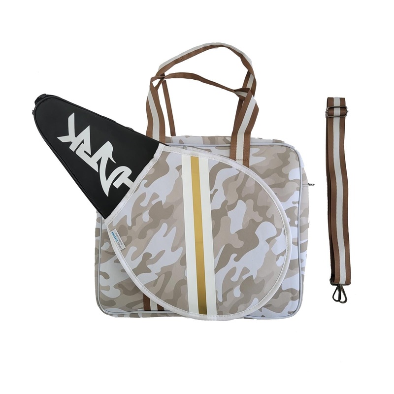 Living Sundown Neoprene Women Racket Bag Beige & Gold