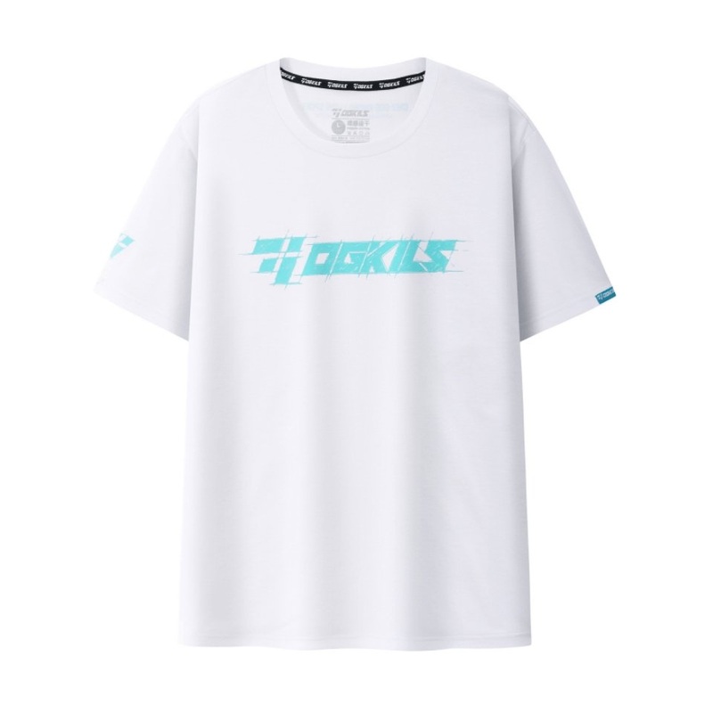 OGKILS Logo Edition Sports T-Shirt UNISEX WHITE XS