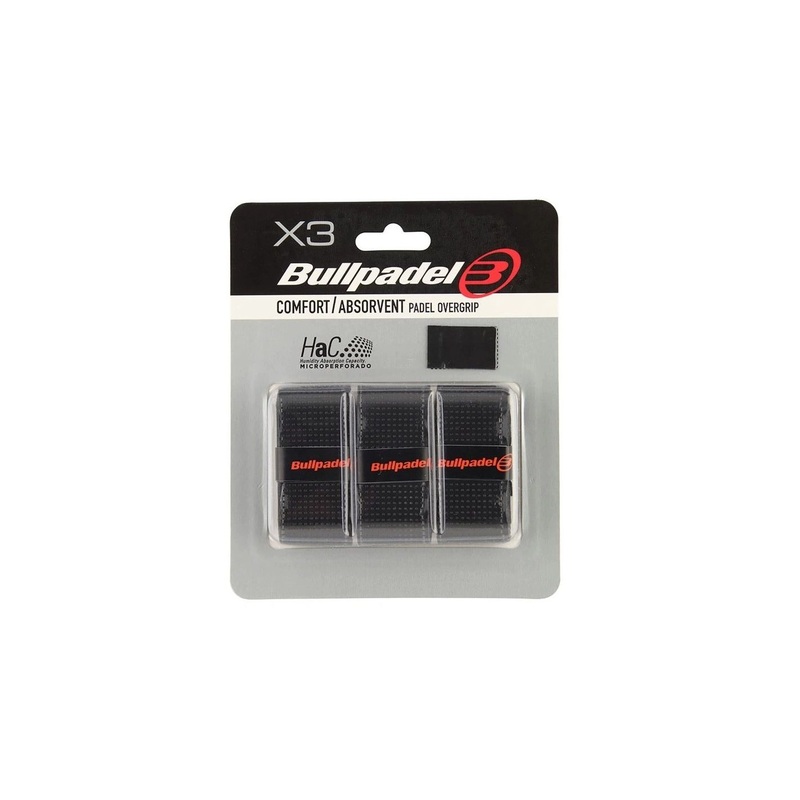 OVERGRIP BULLPADEL 3-PACK BLACK GB1201