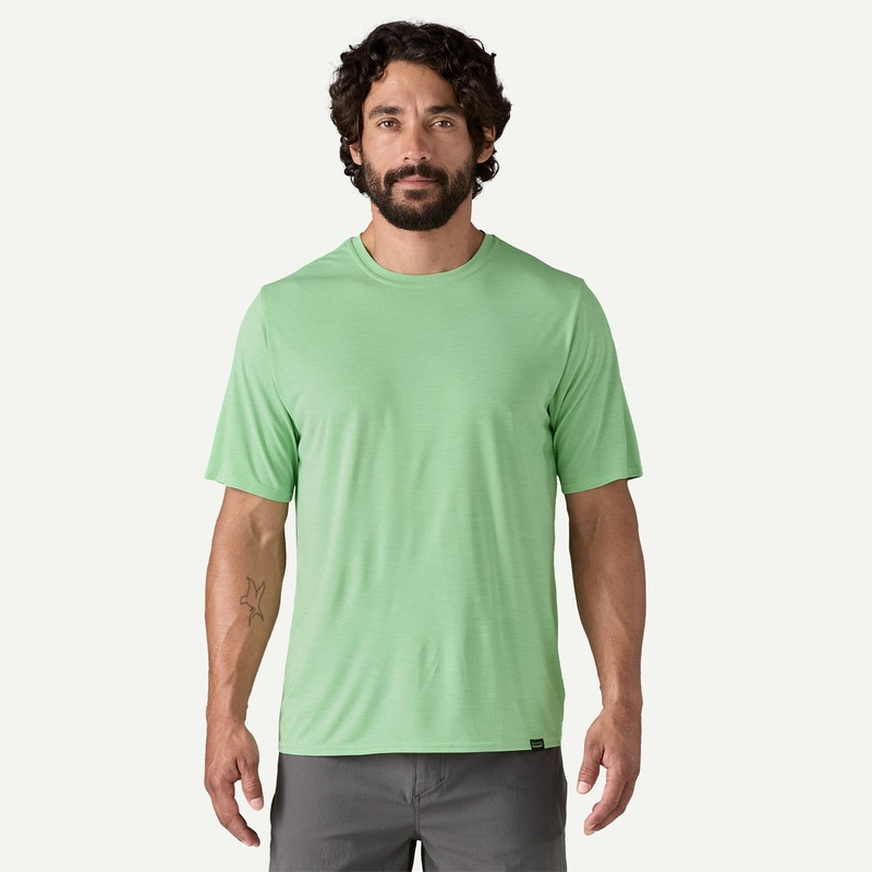 Patagonia Men’s Capilene Cool Daily Shirt Fleck Blue-FLKB Small