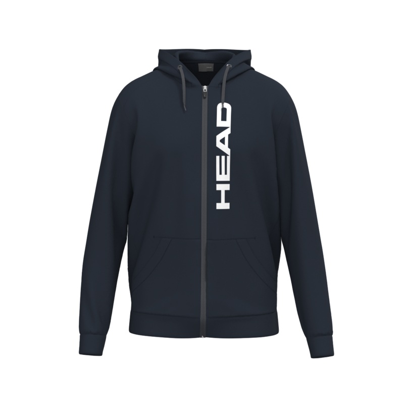 Sudadera azul HEAD Club Original Hoodie FZ Hombre