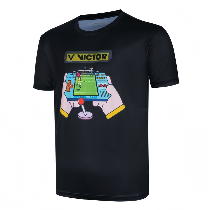 VICTOR TRAINING Series Unisex T-Shirt T-50031-C Black ASIA S (165CM/84A)