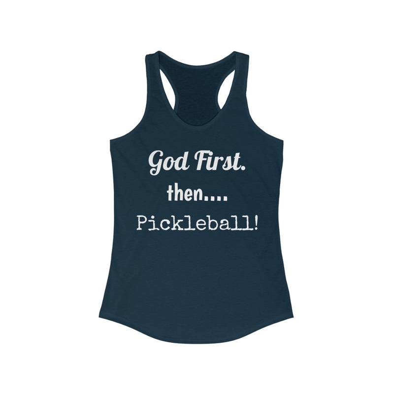Women’s Tank – God First Then Pickleball