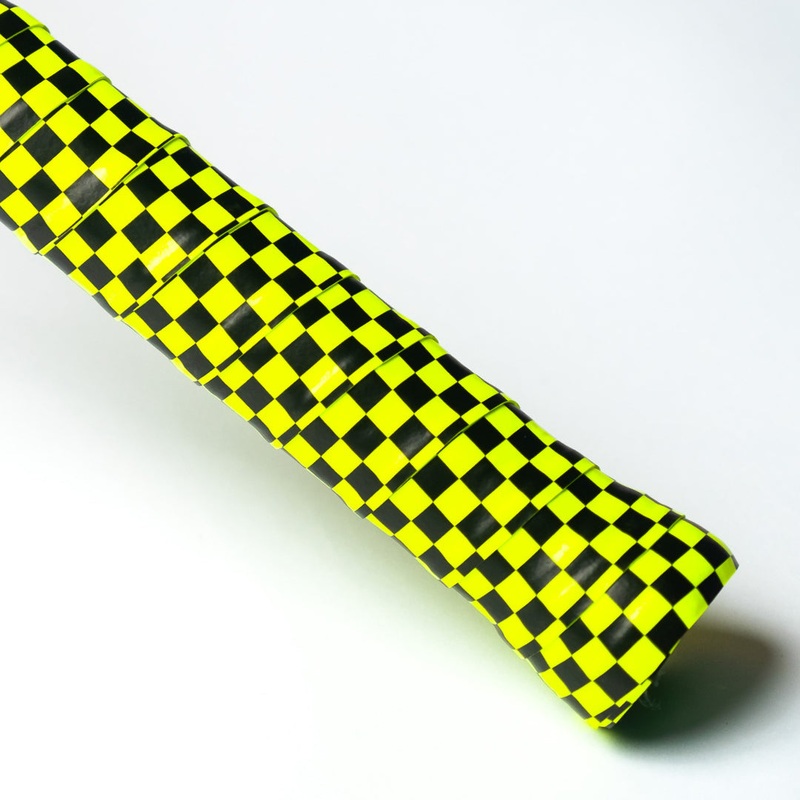 Aixo Checker Dry Overgrip Black & Yellow FLUO YELLOW OS
