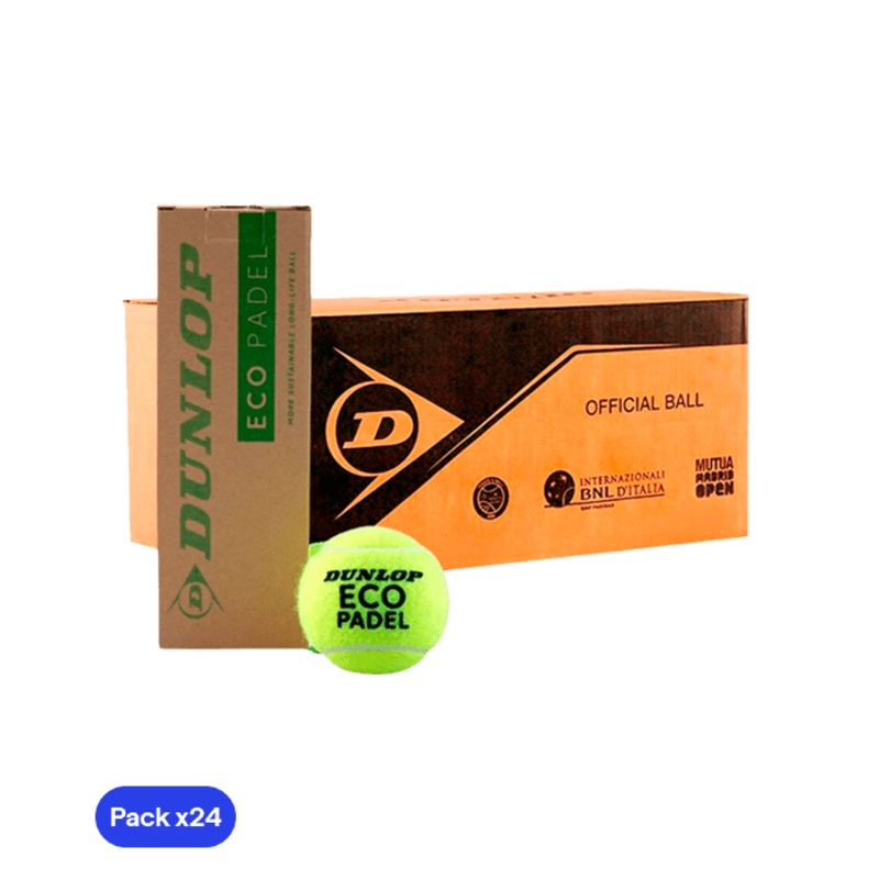 Dunlop Eco Padel Balls Box(Pack x24)