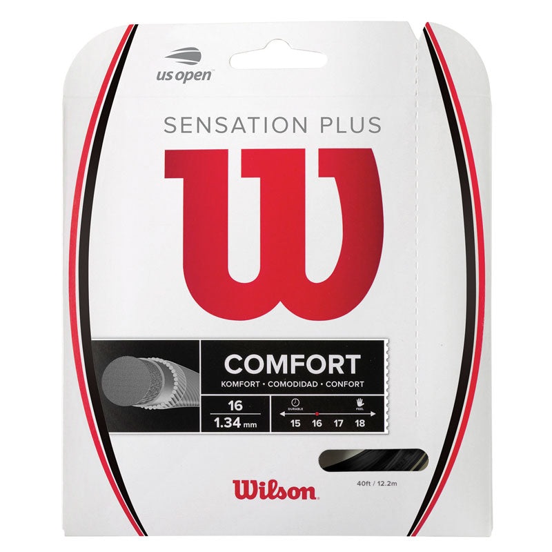 Wilson Sensation Plus 16 Tennis String Black