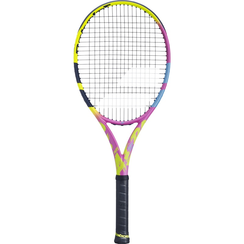 Demo Babolat Pure Aero Rafa Origin 100 290g Strung Tennis Racket G2 JAUNE/ROSE/BLEU