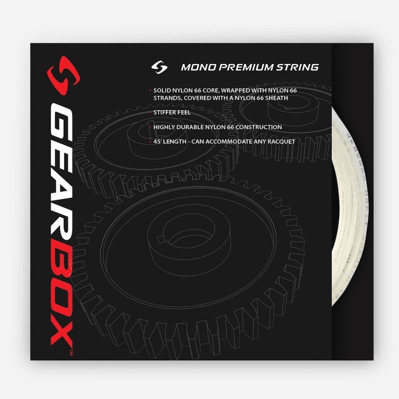 Gearbox Mono Premium Racquetball String 45 Feet – Clear
