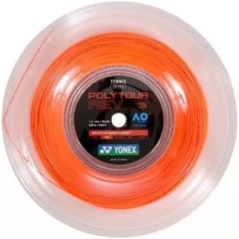 Yonex Polytour Rev Tennis Strings Orange 1.20mm/200m ORANGE 1.20mm/200m