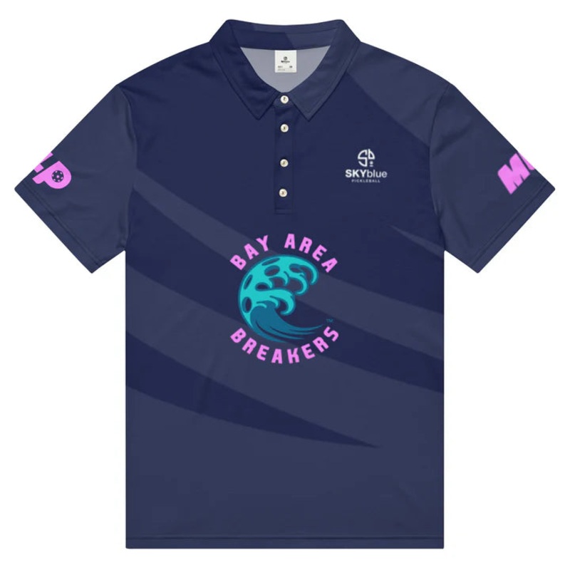 BAY AREA BREAKERS MENS SLIM FIT POLO – BLUE